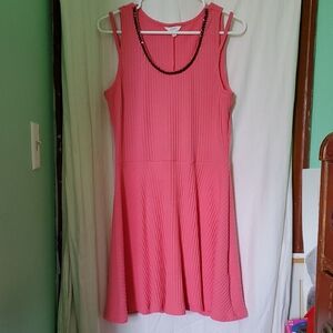 Vintage Y2k Candies Knit Style Sparkly Beaded Fit & Flare Skater Dress